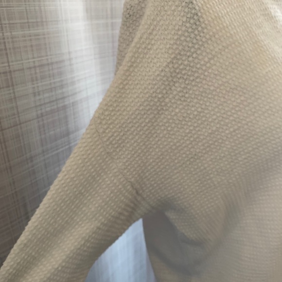 Eileen Fisher White Sweater with String in Front Beachy - Picture 4 of 8